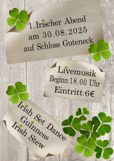 On Stage auf Schloss Guteneck 1 Schloss Guteneck•KeyVisual•2.Irischer Abend
